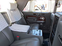 Rear passenger area (Limousine VG45 series) with antimacassars