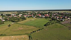 Aerial view of Przybiernów