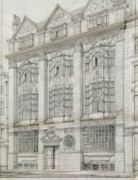 Norman Shaw's design for New Zealand Chambers, Leadenhall Street, 1873