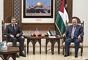 Secretary Blinken with Palestinian Authority President Mahmoud Abbas in Ramallah, March 2022