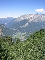 Aerial view of Sixt-Fer-à-Cheval