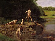 The Swimming Hole by Thomas Eakins (1885)