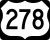 U.S. Highway 278 Truck marker