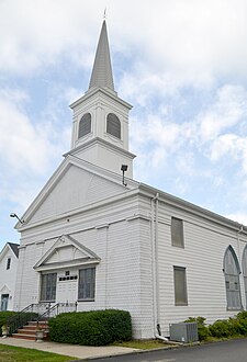 Upper Meeting House of the Baptist Church now known as known as Holmdel Community Church of the UCC, built 1809