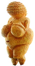 Venus of Willendorf wearing a cap
