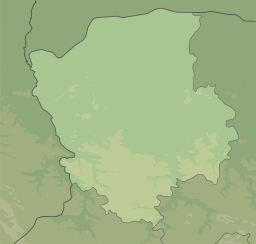 Location of a group of lakes in Ukraine