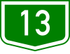 Main road 13 shield