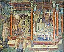 Sibi Jataka: the king undergoes the traditional rituals for renunciants. He receives a ceremonial bath.[123][124]