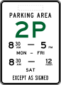 (R5-61) 2 Hour Parking Area