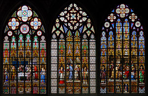 Stained glass windows by Jean-Baptiste Capronnier