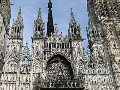West facade, Rouen Cathedral (1370s)