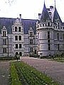 The entrance of the château