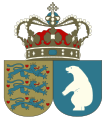 Coat of arms of the County of Greenland (abolished 1 May 1979)