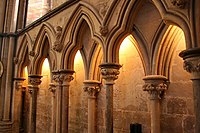 Blind arcades of St. Hugh's choir in Lincoln Cathedral