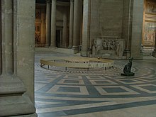 For the first time in history, in 1851, the French physicist Léon Foucault used a pendulum in order to prove the rotation of Earth around its own axis. The pendulum is exhibited at the Museum of Cnam on the Parisian campus and at the Panthéon.