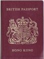 1997 Hong Kong BDTC passport