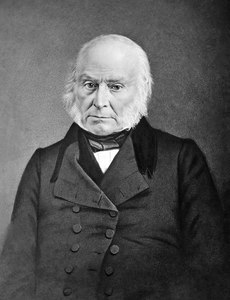 Photo of John Quincy Adams between 1843 and 1848 by Brady