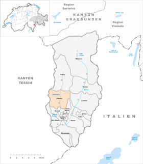 Karte von Calanca