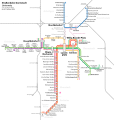 Liniennetzplan Straßenbahn Darmstadt (April–Oktober 2022)