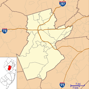 Middlebrook encampment is located in Somerset County, New Jersey