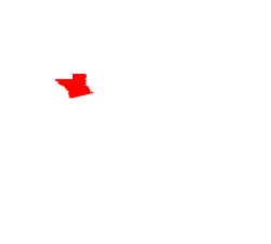 Karte von Grant Parish innerhalb von Louisiana