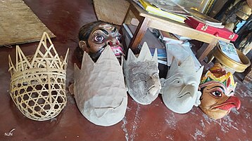 Mask making in Majuli