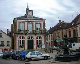 The town hall in Moulins-la-Marche
