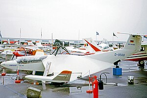 Die X-113 auf der Pariser Luftfahrtschau 1973