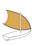 Polynesian crab claw sail