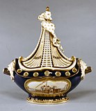 Sèvres pot-pourri vase in the shape of a ship, 1764