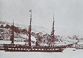 Novara in 1864 at Martinique