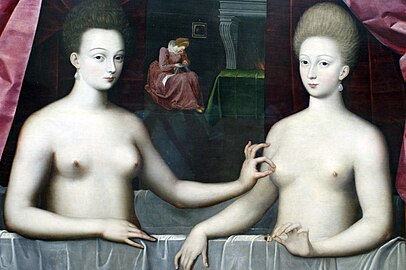 Anonymus: Gabrielle d’Estrées und eine ihrer Schwestern, um 1600
