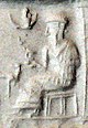 Seal of King Ebarat Louvre Museum Sb 6225 (detail of King Ebarat)