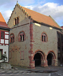 12th-century house of the local ruler in Seligenstadt, Germany.