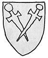Das skizzierte Wappen soll vom Remminger Ortsadel stammen, entspricht allerdings dem der Wihinger