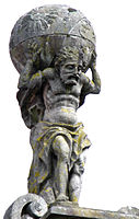 Sculpture of Atlas, Praza do Toural, Santiago de Compostela