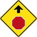 (W3-1) Stop Sign ahead