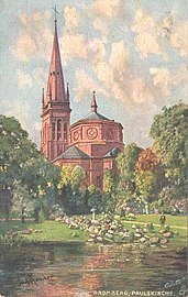 St Peter and St Paul Church, old postcard