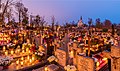 All Saints' Day at a cemetery