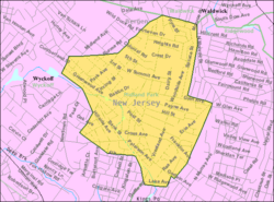 Census Bureau map of Midland Park, New Jersey