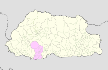 Tashiding Gewog is located in Dagana District
