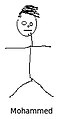 Depiction in stick figure format, by individual from New Port Richey, Florida
