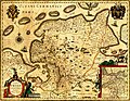 Ostfriesische Halbinsel um 1600, Heppens ist bereits auf der Karte verzeichnet.