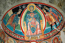 Adoration of the Magi and Mary, central apse