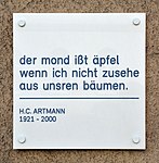 H.C. Artmann - Gedenktafel