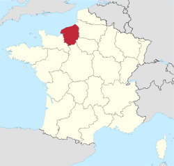 Location of Upper Normandy