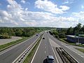 Highway D46 on its 1st kilometr in direction to Vyškov at interchange Vyškov.