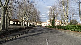 The Place du Padouenc in Lévignac