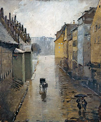 La Rue de la Douane in the Rain (1895)