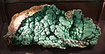 Sample of malachite found at Kaluku Luku Mine, Lubumbashi, Shaba, Congo